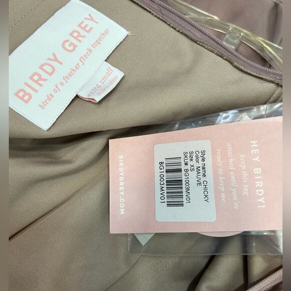 Birdy Grey Chicky Mauve Convertible Bridesmaid Dress XS NWT Floor Length - Picture 14 of 16